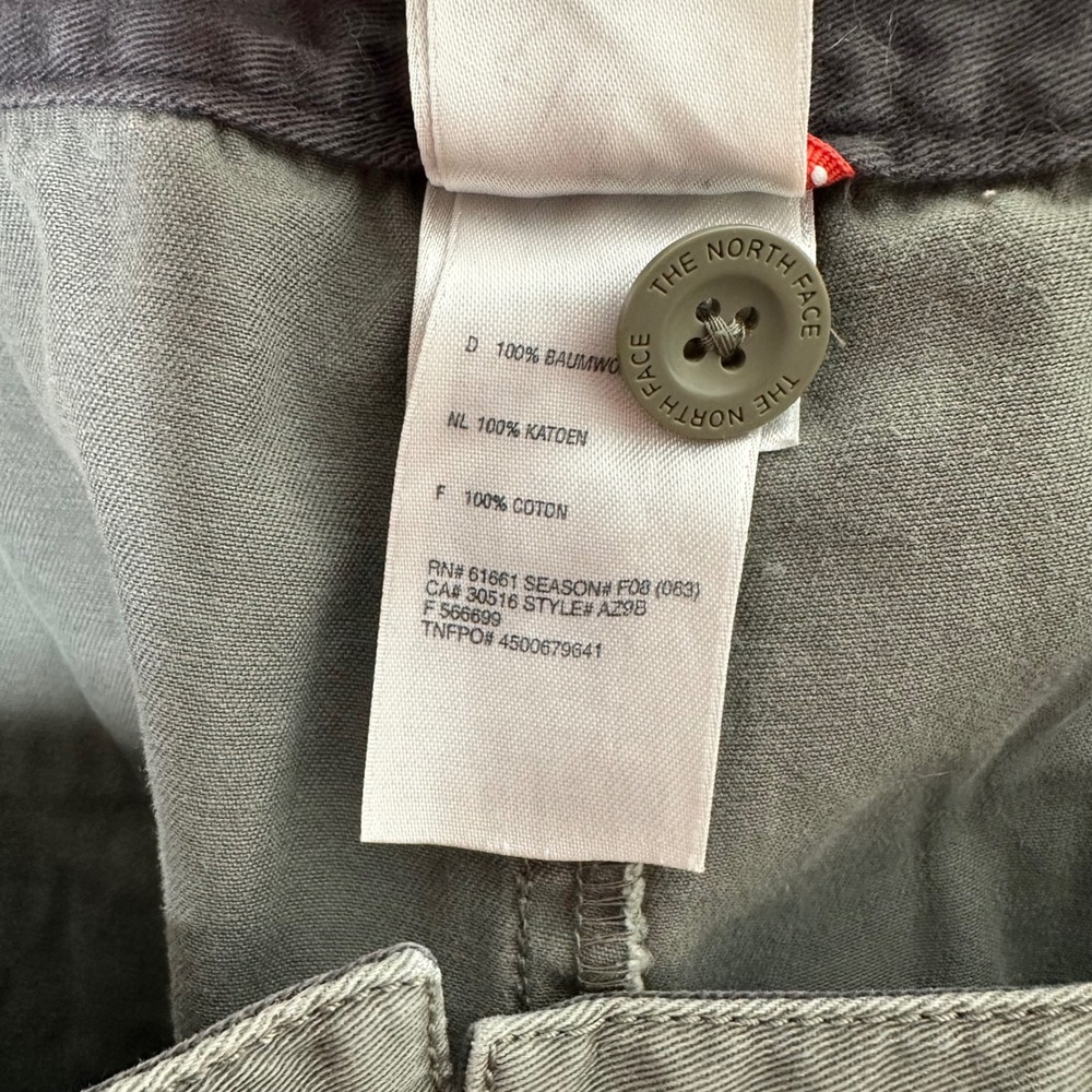 The North Face Cargo Pants Low Rise Cotton Vintage Utility‎ Gray Womens size 4 - Picture 9 of 10